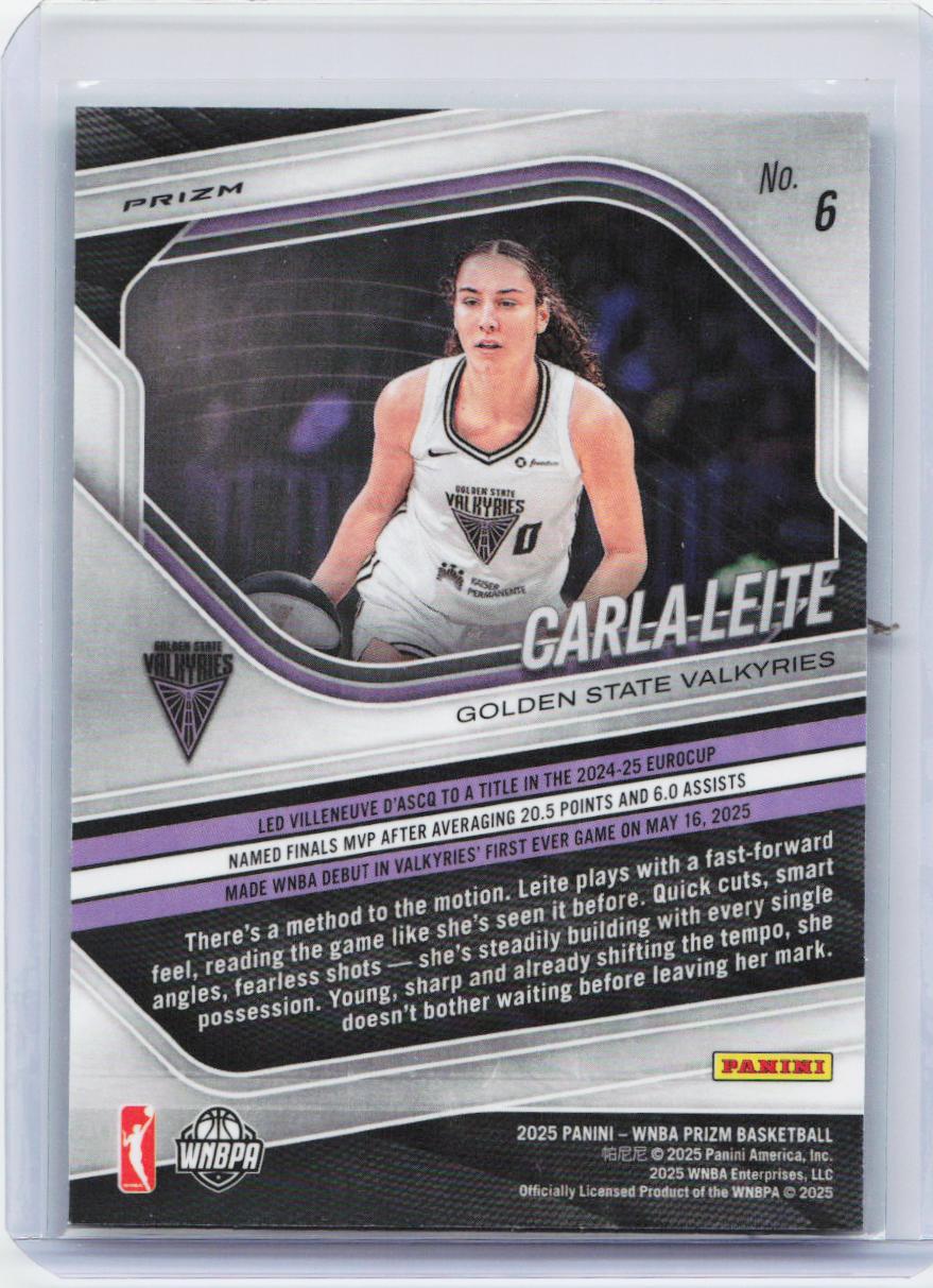 2025 Panini Prizm WNBA #6 Carla Leite Green Prizms