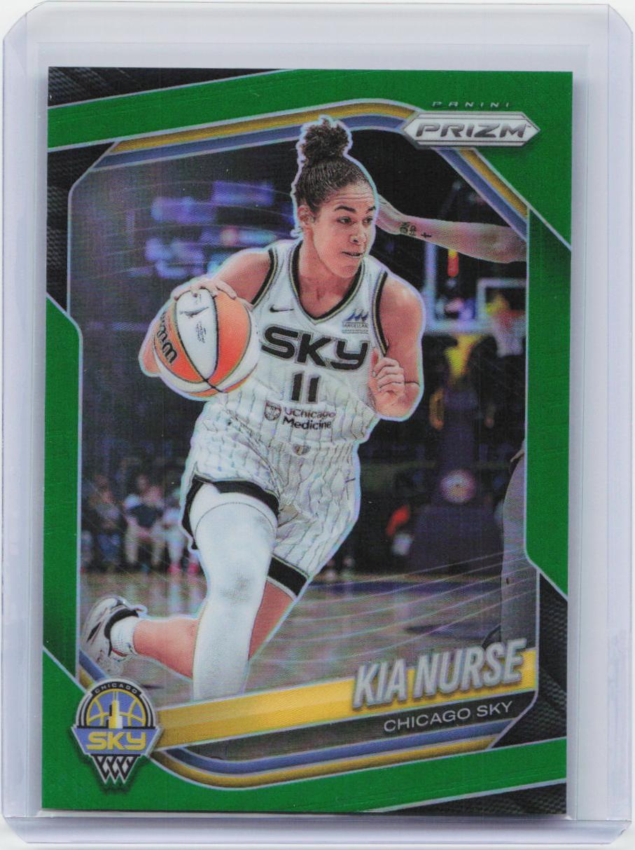 2025 Panini Prizm WNBA #24 Kia Nurse Green Prizms