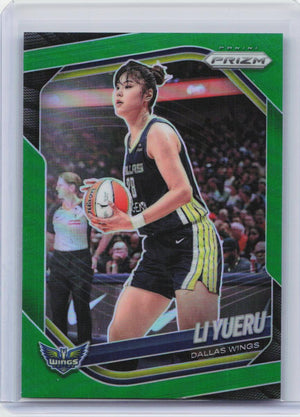 2025 Panini Prizm WNBA #28 Li Yueru Green Prizms