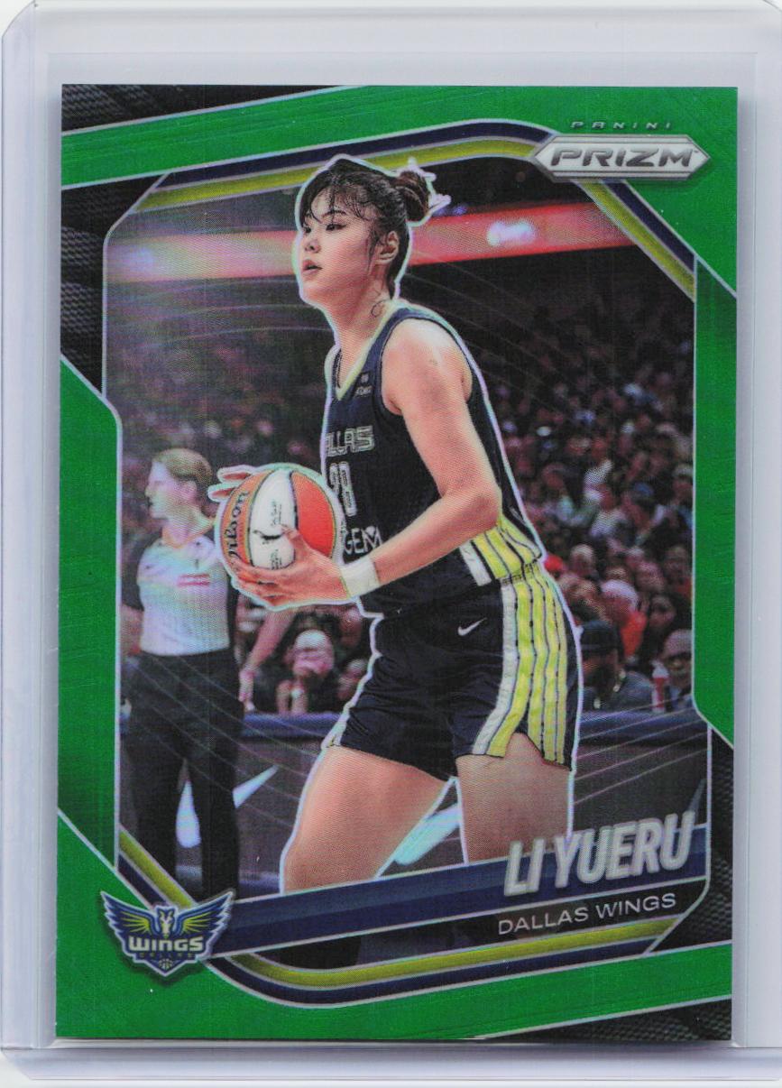2025 Panini Prizm WNBA #28 Li Yueru Green Prizms