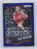2025 Panini Prizm WNBA #113 Jacy Sheldon Blue Velocity Prizms