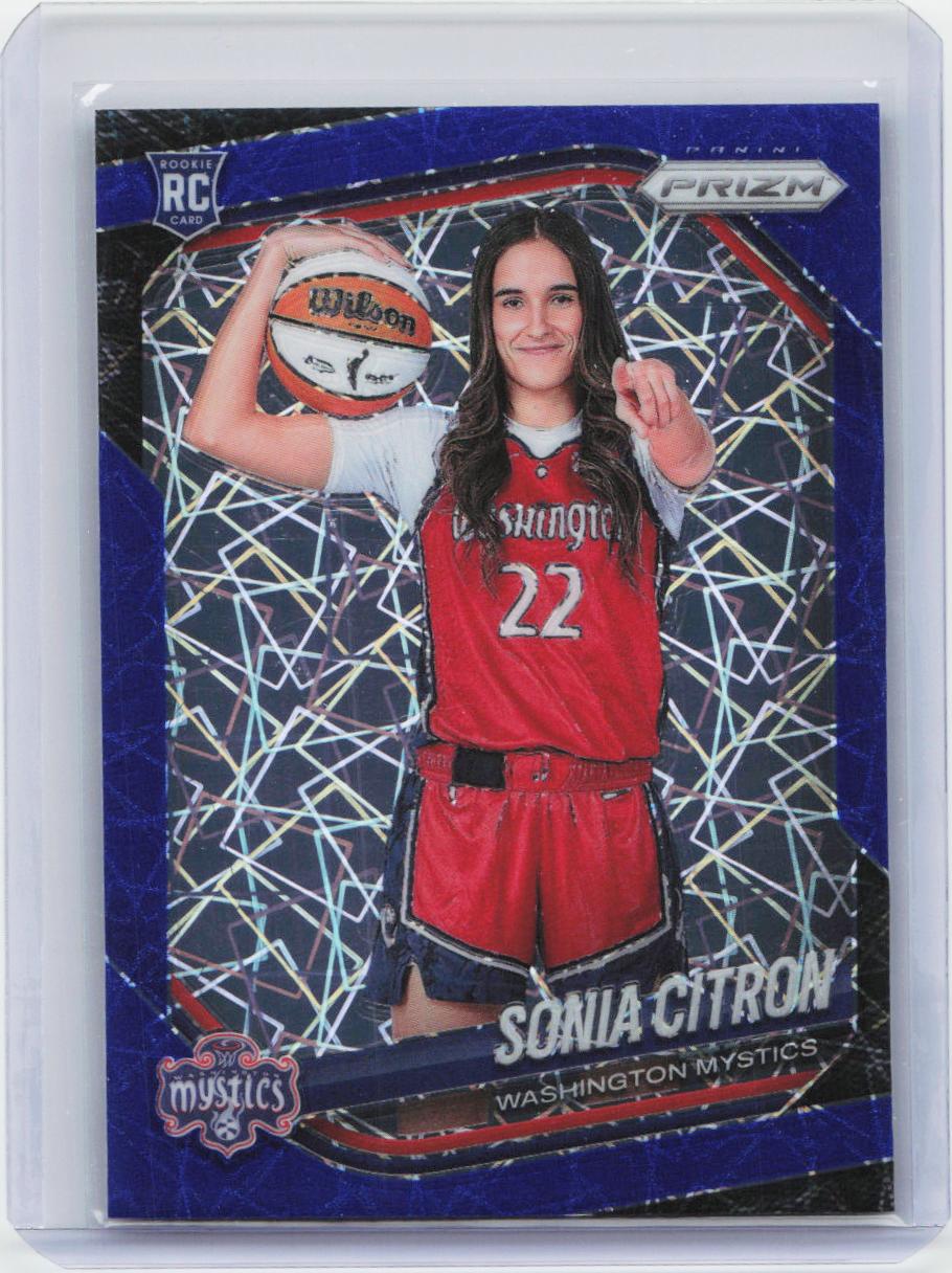 2025 Panini Prizm WNBA #148 Sonia Citron Blue Velocity Prizms