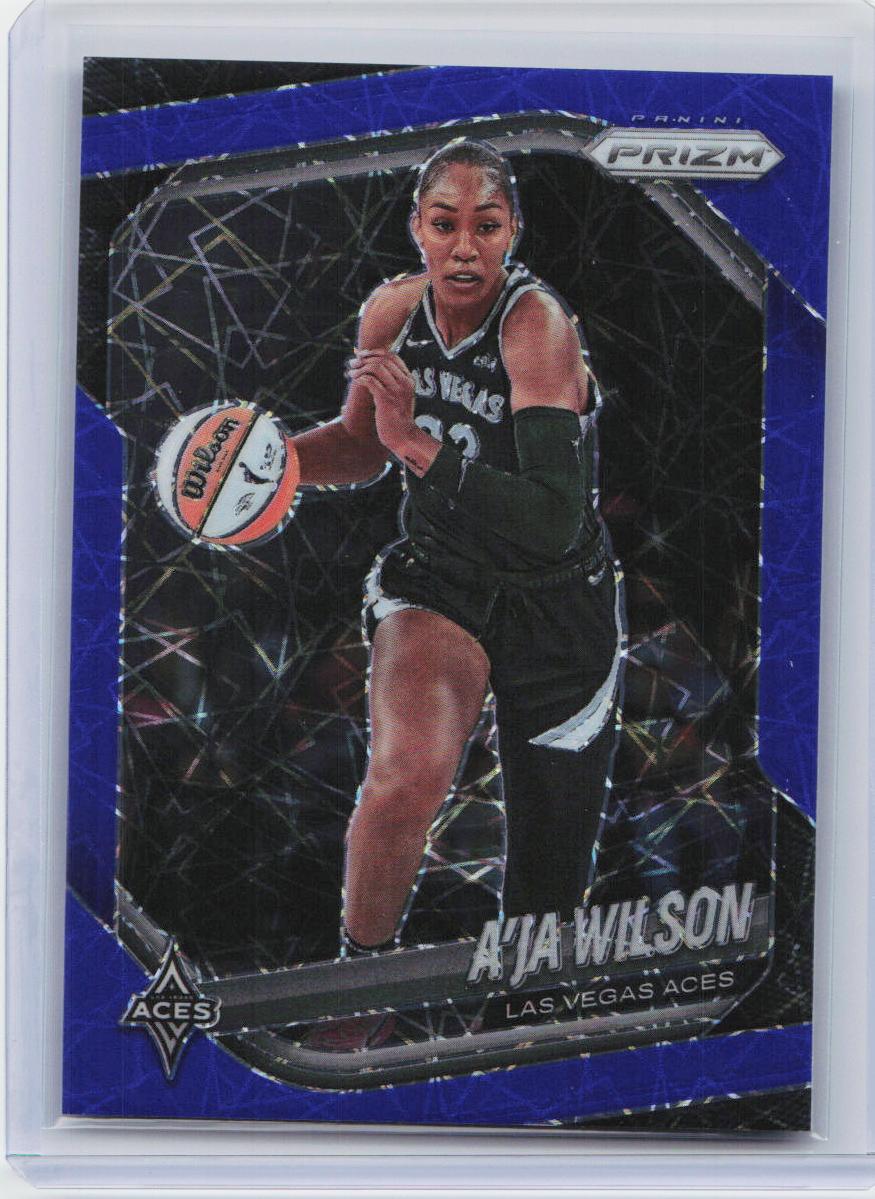 2025 Panini Prizm WNBA #76 A’ja Wilson Blue Velocity Prizms