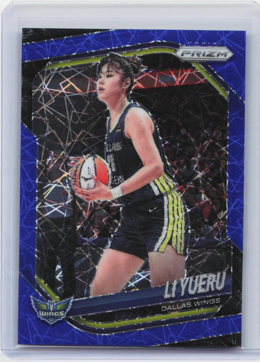 2025 Panini Prizm WNBA #28 Li Yueru Blue Velocity Prizms
