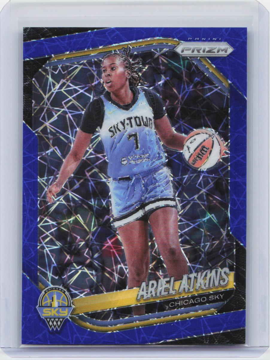 2025 Panini Prizm WNBA #13 Ariel Atkins Blue Velocity Prizms