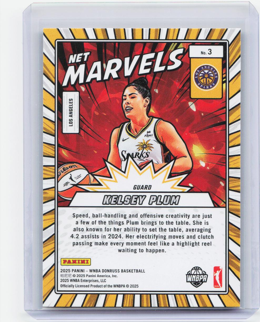 2025 Donruss WNBA #3 Kelsey Plum Net Marvels
