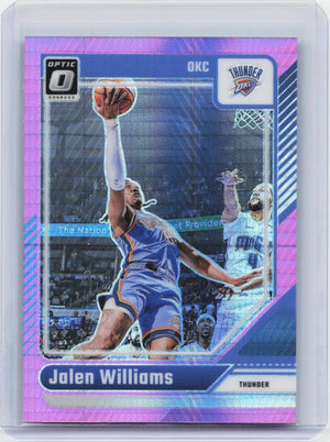 2024-25 Donruss Optic #225 Jalen Williams Hyper Pink