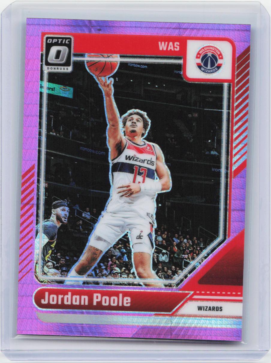 2024-25 Donruss Optic #192 Jordan Poole Hyper Pink