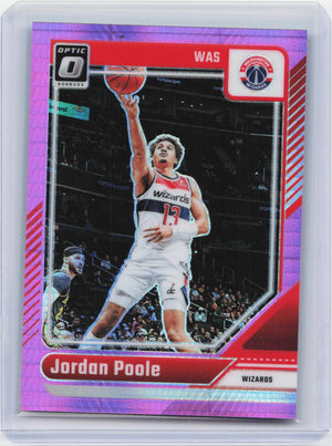 2024-25 Donruss Optic #192 Jordan Poole Hyper Pink