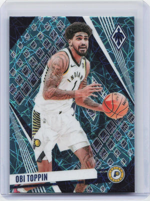 2023-24 Panini Phoenix #187 Obi Toppin Phoenix Teal Lazer