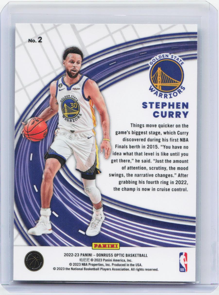 2022-23 Donruss Optic #2 Stephen Curry Express Lane