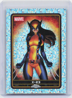 2025 Topps Chrome Marvel Deadpool #15 X-23 Mini-Diamonds Refractor