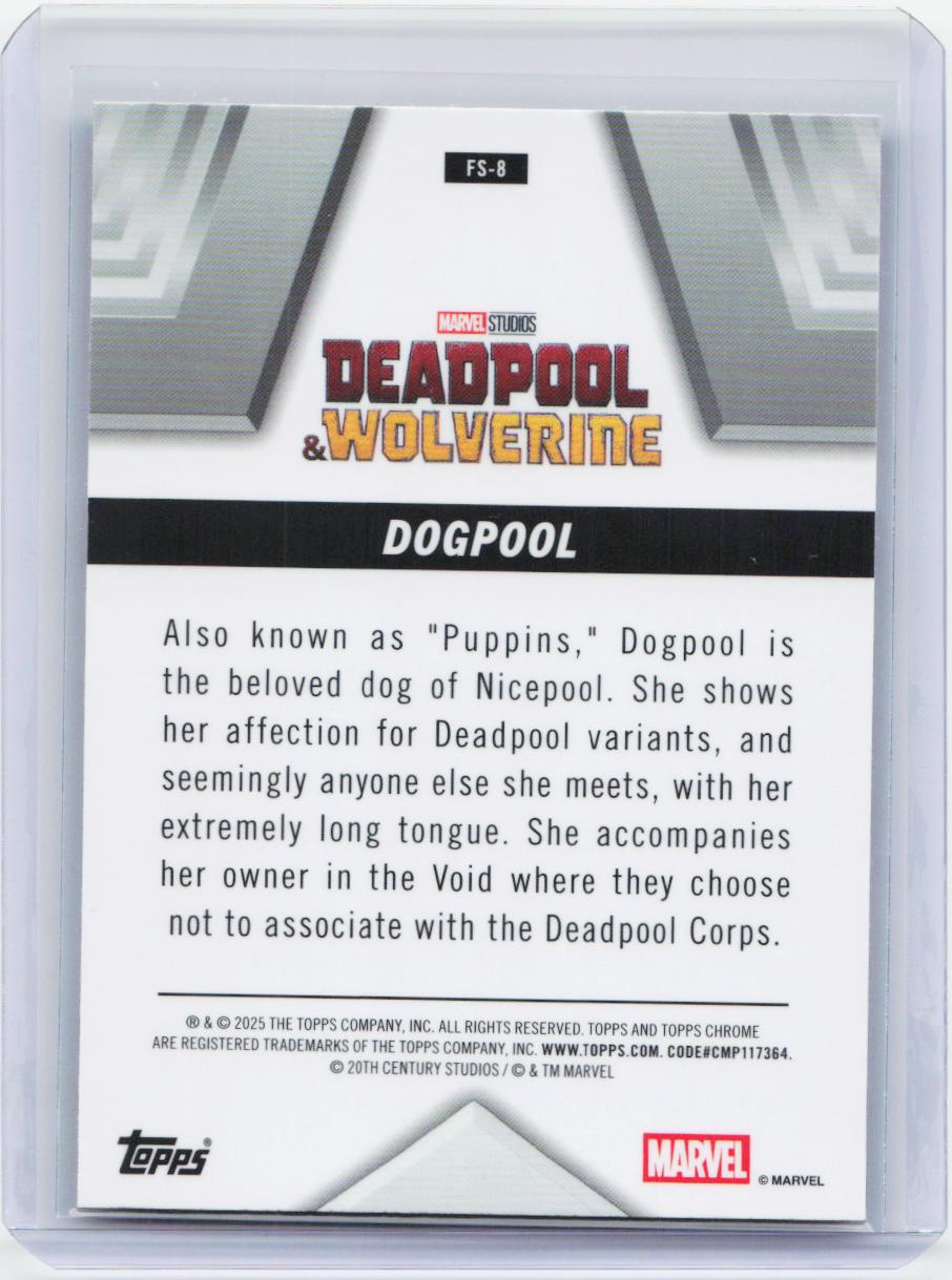2025 Topps Chrome Marvel Deadpool #FS-8 Dogpool Future Stars
