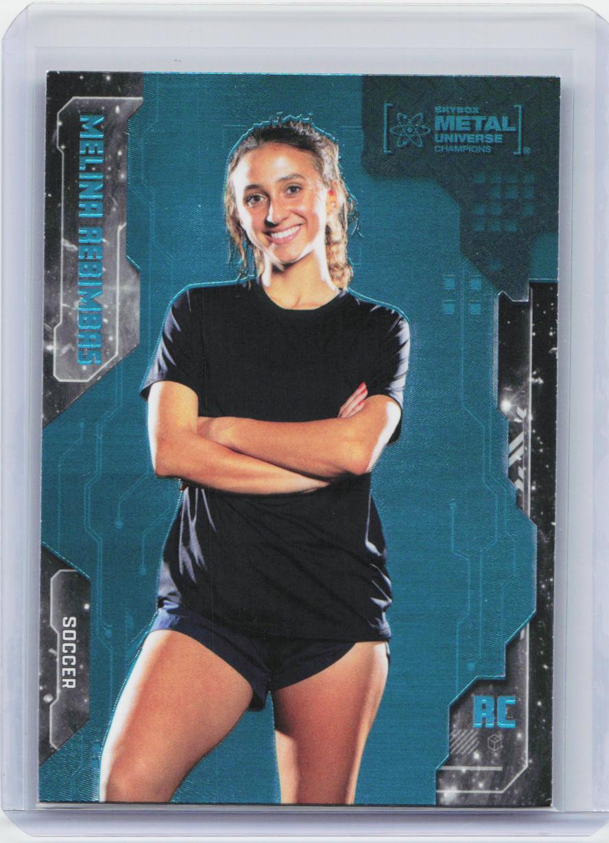 2024 SkyBox Metal Universe Champions #96 Melina Rebimbas Aqua