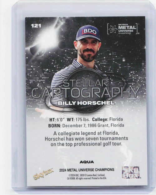 2024 SkyBox Metal Universe Champions #121 Billy Horschel Aqua