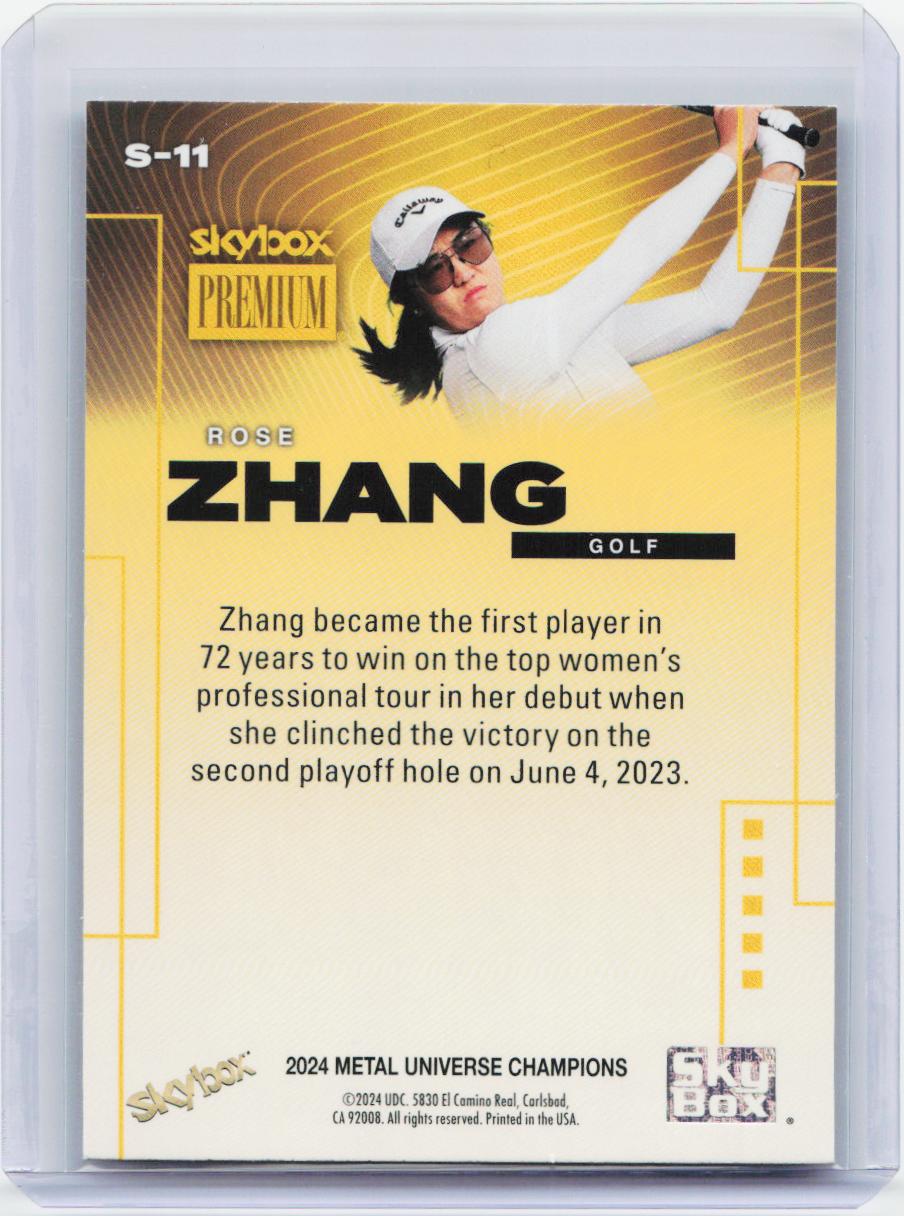 2024 SkyBox Metal Universe Champions #S-11 Rose Zhang SkyBox Premium
