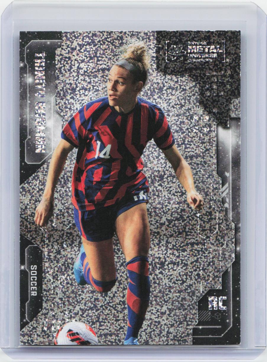 2024 SkyBox Metal Universe Champions #6 Trinity Rodman Silver Dots #/299