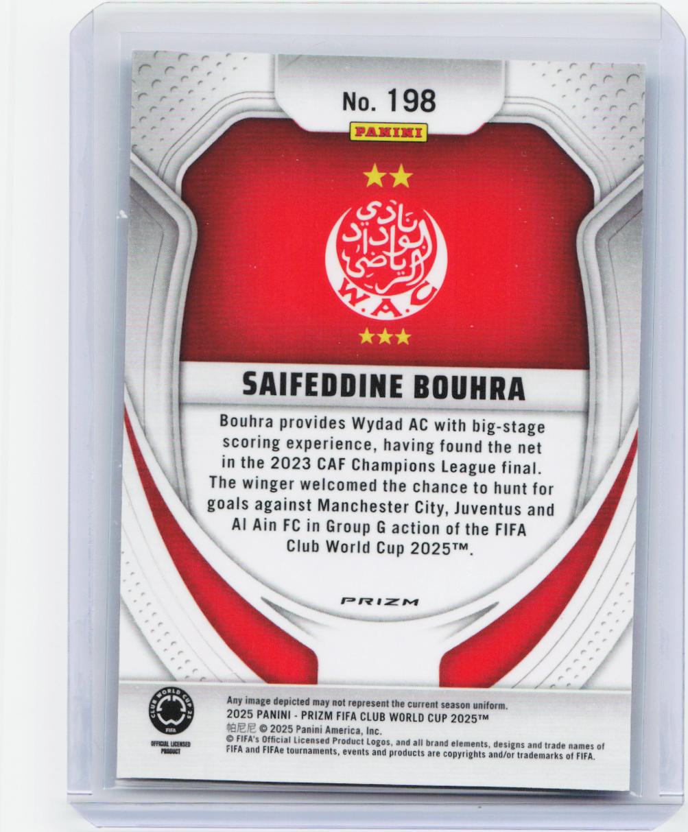 2025 Panini Prizm FIFA Club World Cup #198 Saifeddine Bouhra Pulsar Prizms