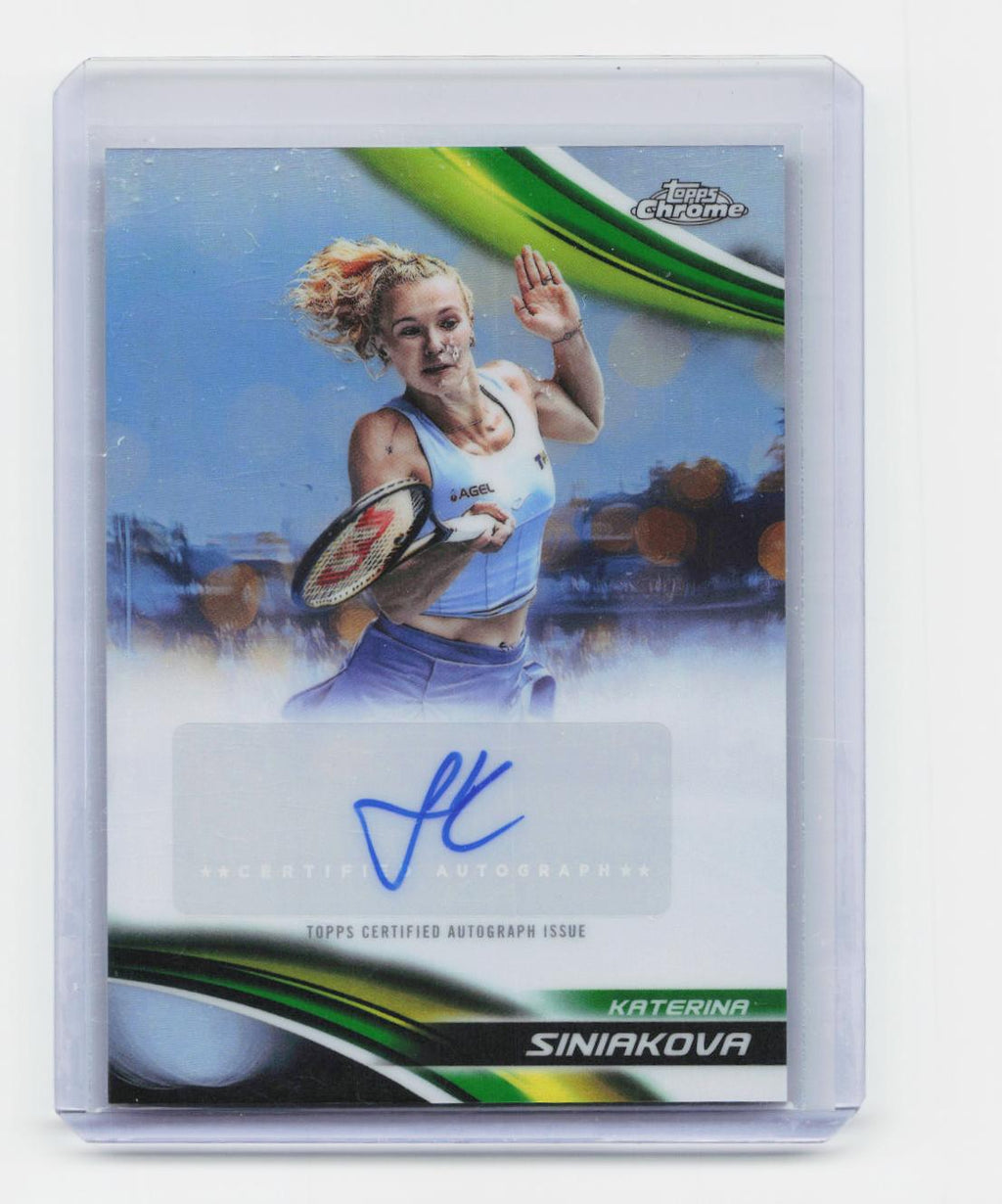 2025 Topps Chrome #CA-KSA Katerina Siniakova Chrome Autographs Refractor