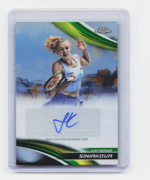 2025 Topps Chrome #CA-KSA Katerina Siniakova Chrome Autographs Refractor