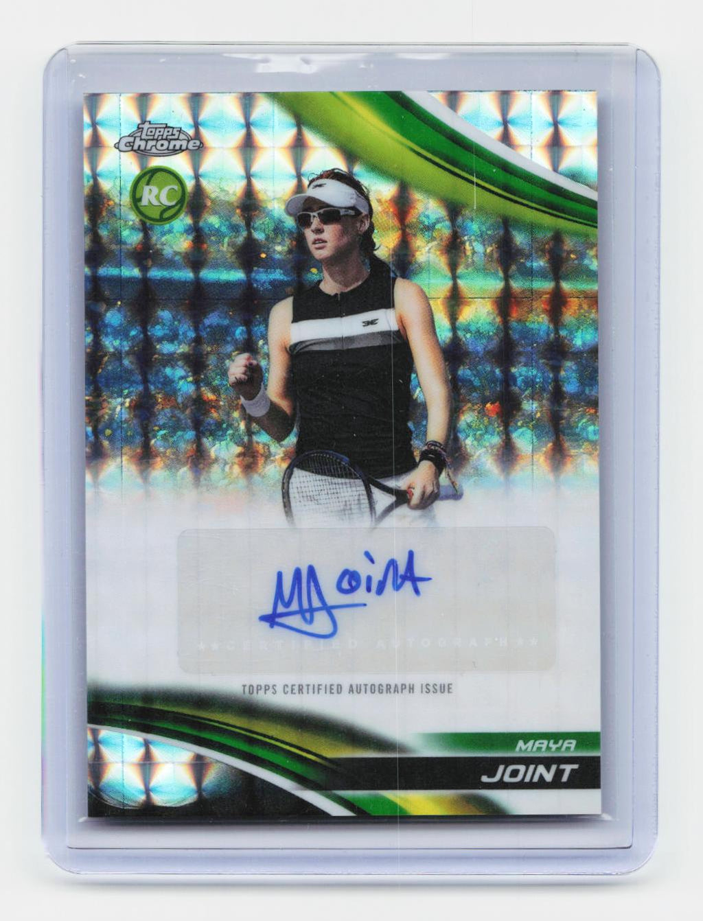 2025 Topps Chrome #CA-MJT Maya Joint Chrome Autographs Geometric Refractor