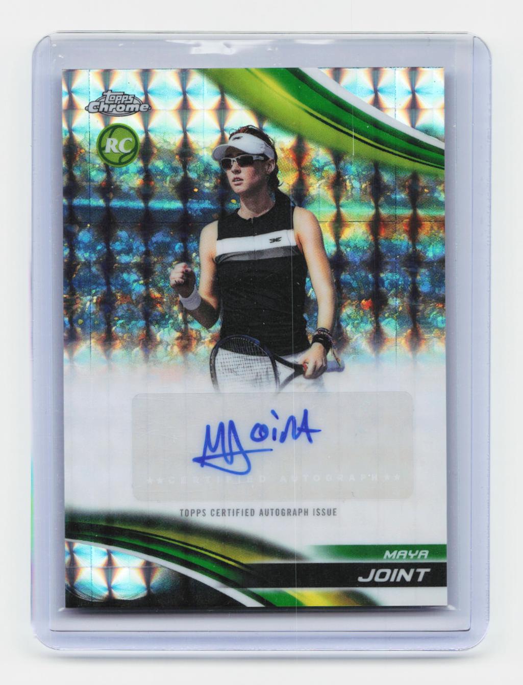 2025 Topps Chrome #CA-MJT Maya Joint Chrome Autographs Geometric Refractor