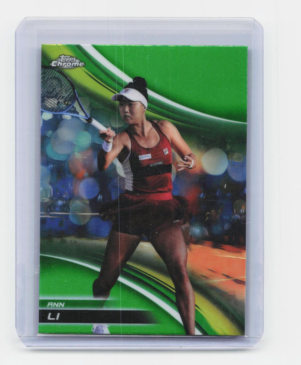 2025 Topps Chrome #136 Ann Li Lime Green Refractor