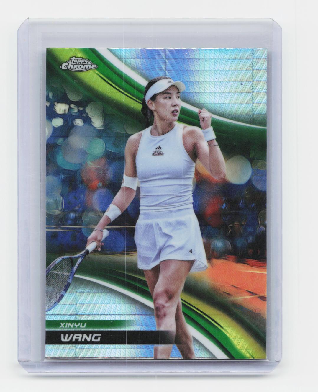 2025 Topps Chrome #58 Xinyu Wang Prism Refractor