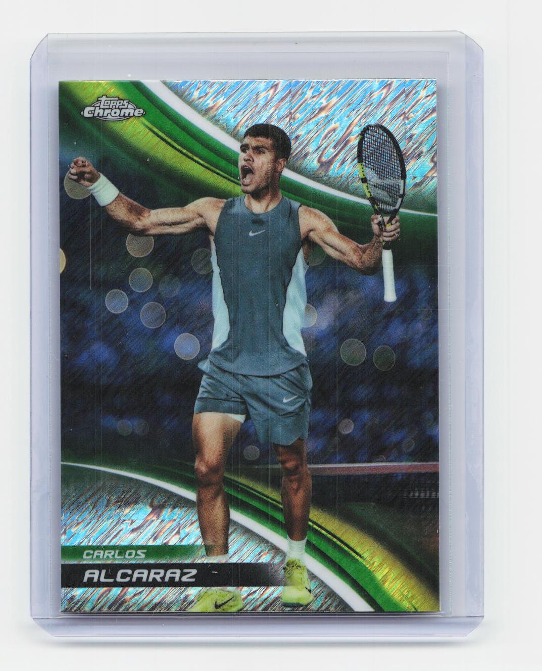 2025 Topps Chrome #1 Carlos Alcaraz Shimmer Refractor