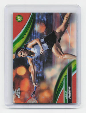 2025 Topps Chrome #139 Julia Riera Orange Refractor #/25