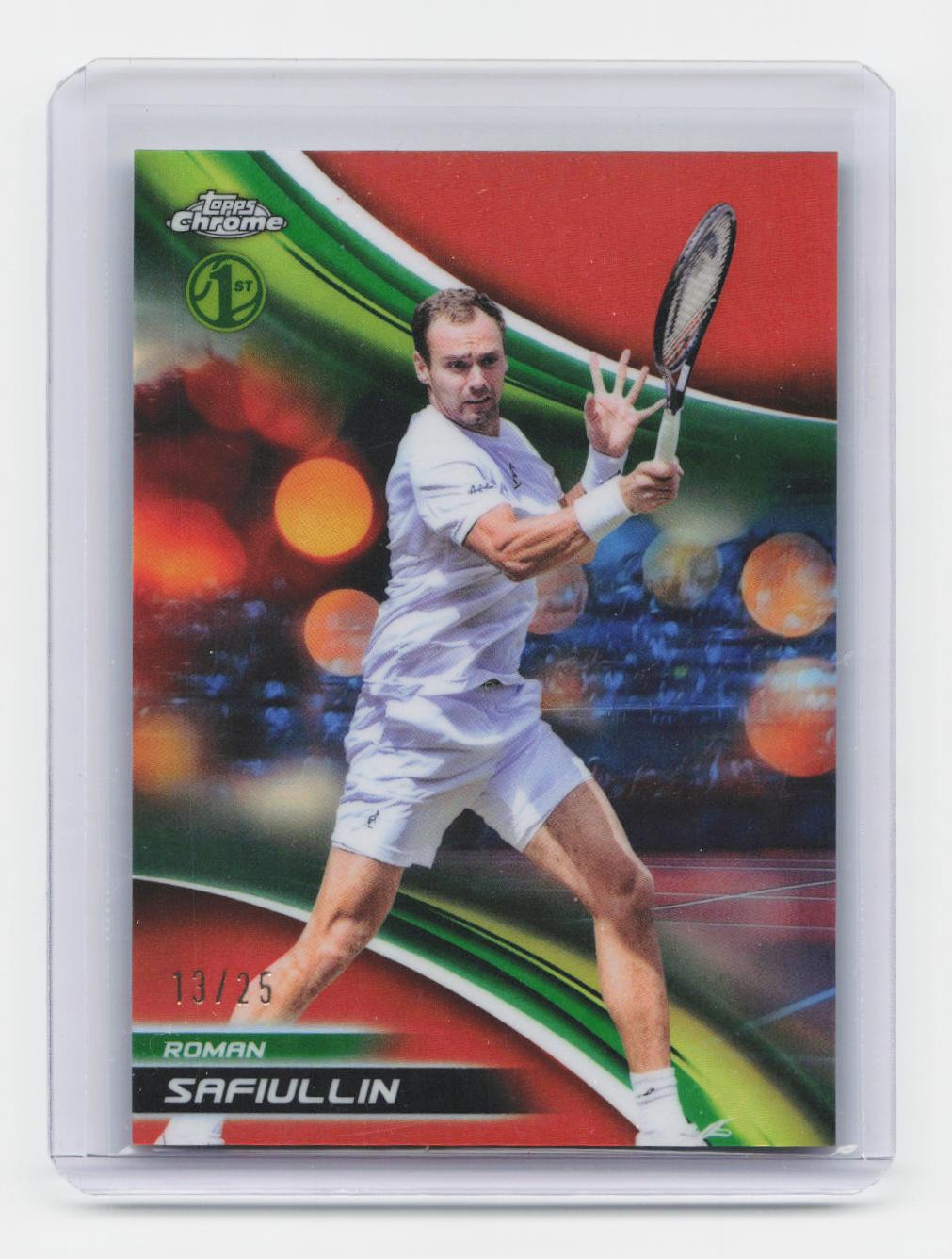 2025 Topps Chrome #83 Roman Safiullin Orange Refractor #/25