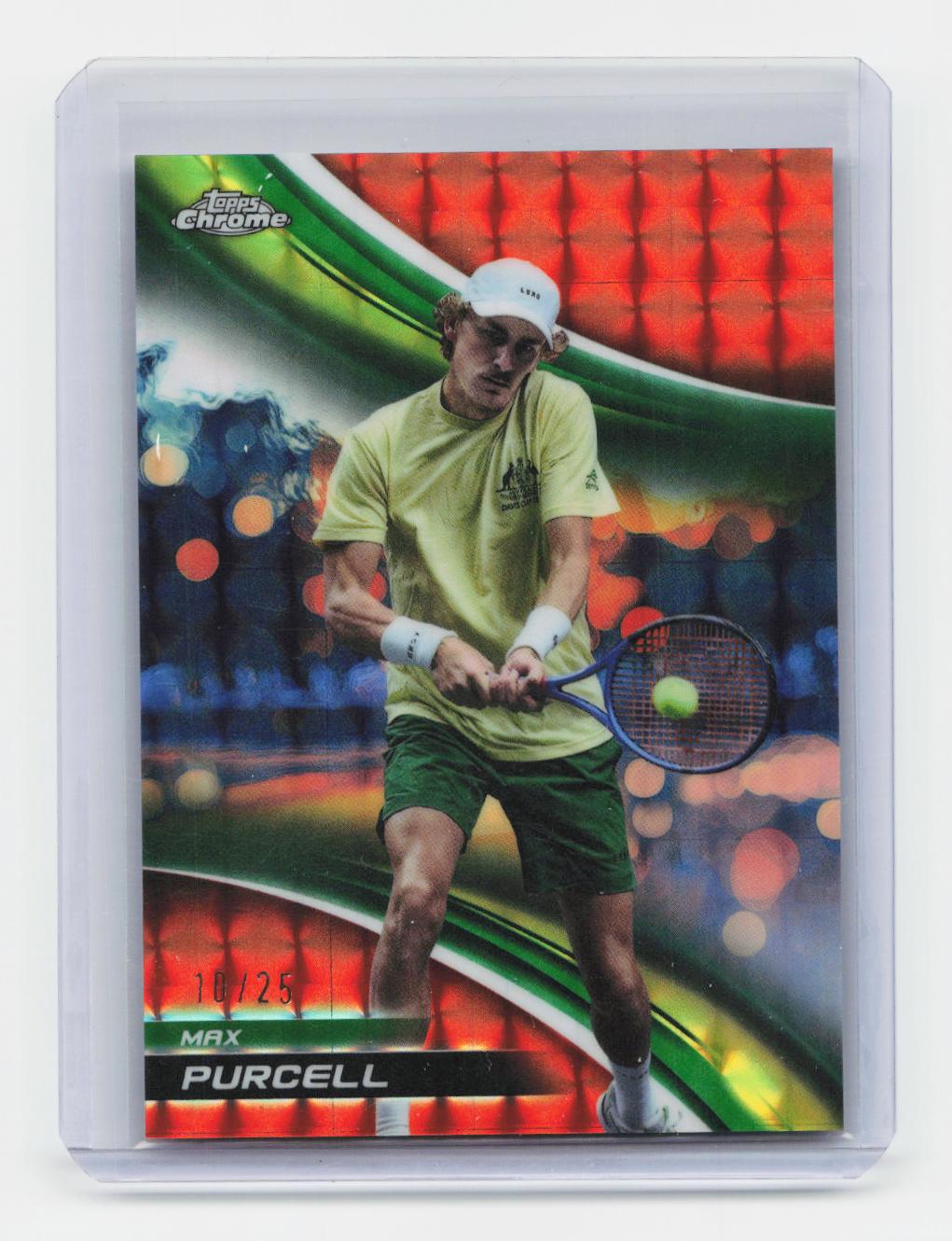 2025 Topps Chrome #120 Max Purcell Orange Geometric Refractor #/25