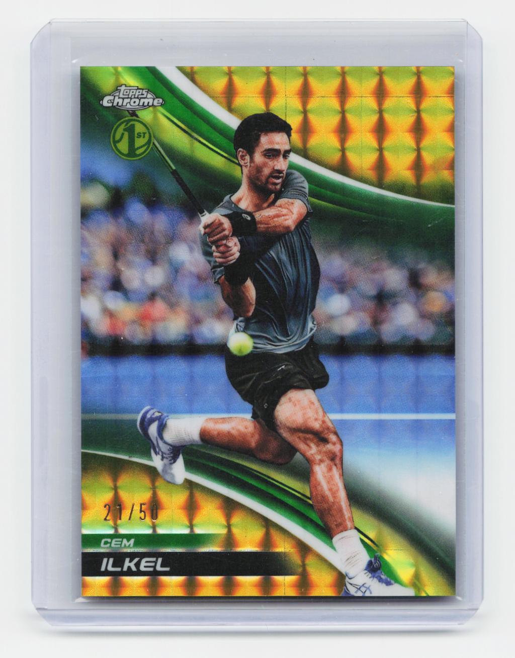 2025 Topps Chrome #274 Cem Ilkel Gold Geometric Refractor #/50
