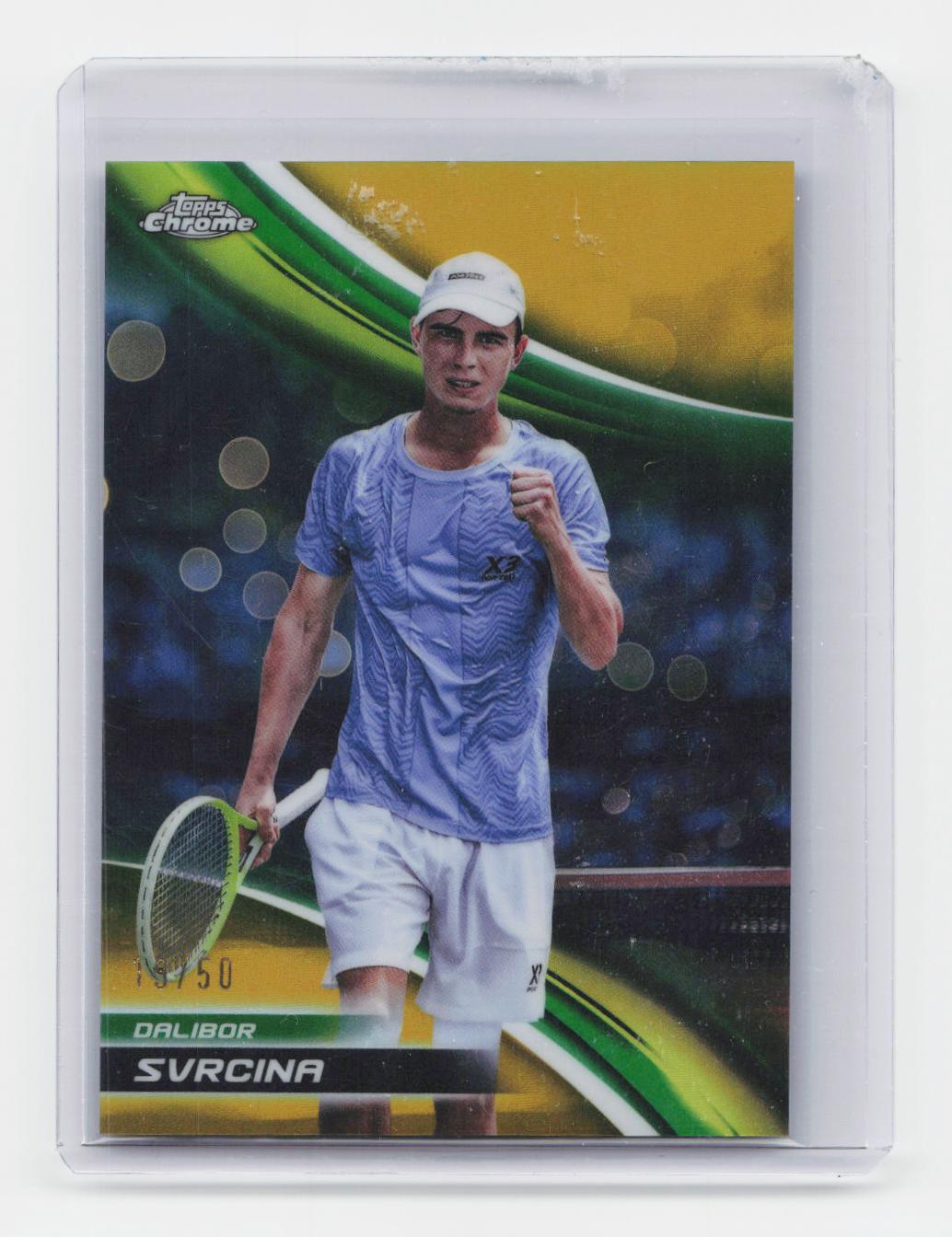 2025 Topps Chrome #223 Dalibor Svrcina Gold Refractor #/50