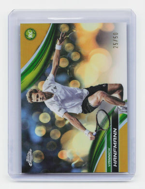 2025 Topps Chrome #118 Yannick Hanfmann Gold Refractor #/50