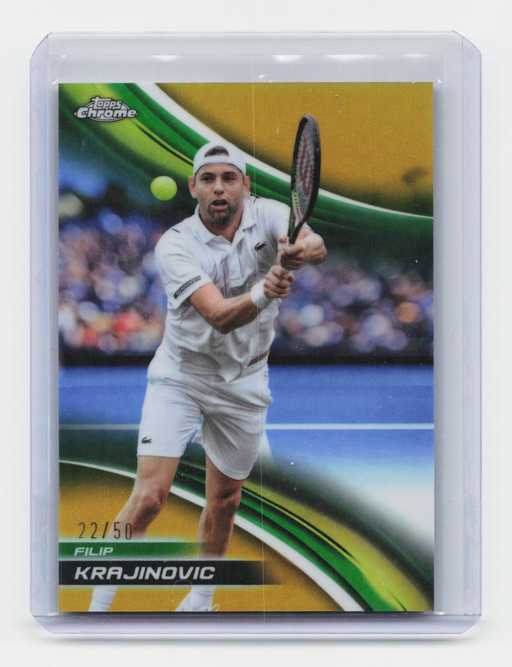 2025 Topps Chrome #263 Filip Krajinovic Gold Refractor #/50