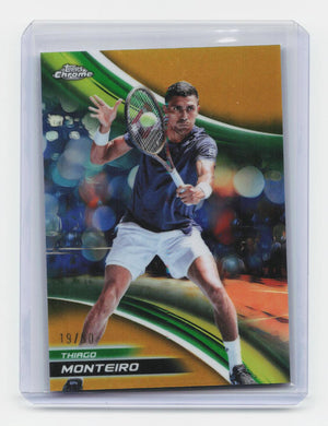 2025 Topps Chrome #125 Thiago Monteiro Gold Refractor #/50