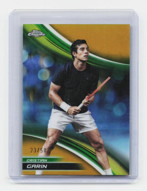 2025 Topps Chrome #170 Cristian Garin Gold Refractor #/50