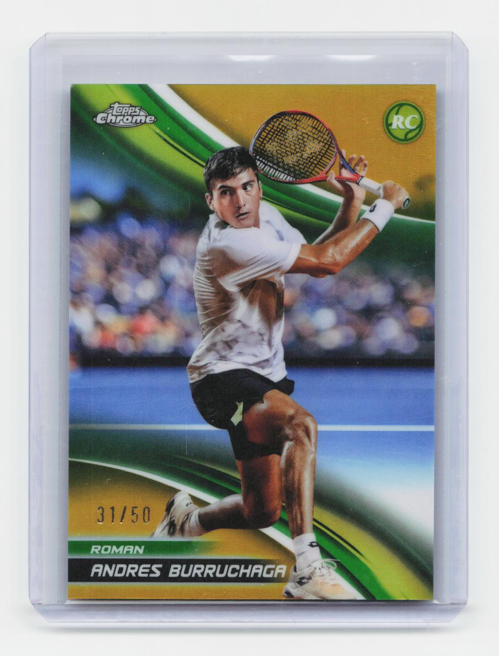 2025 Topps Chrome #152 Roman Andres Burruchaga Gold Refractor #/50