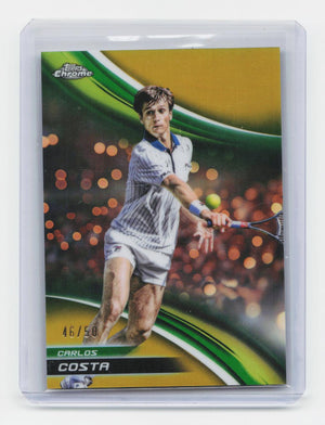 2025 Topps Chrome #246 Carlos Costa Gold Refractor #/50