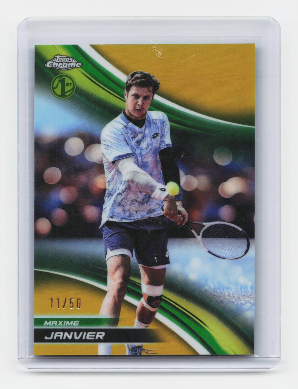 2025 Topps Chrome #243 Maxime Janvier Gold Refractor #/50