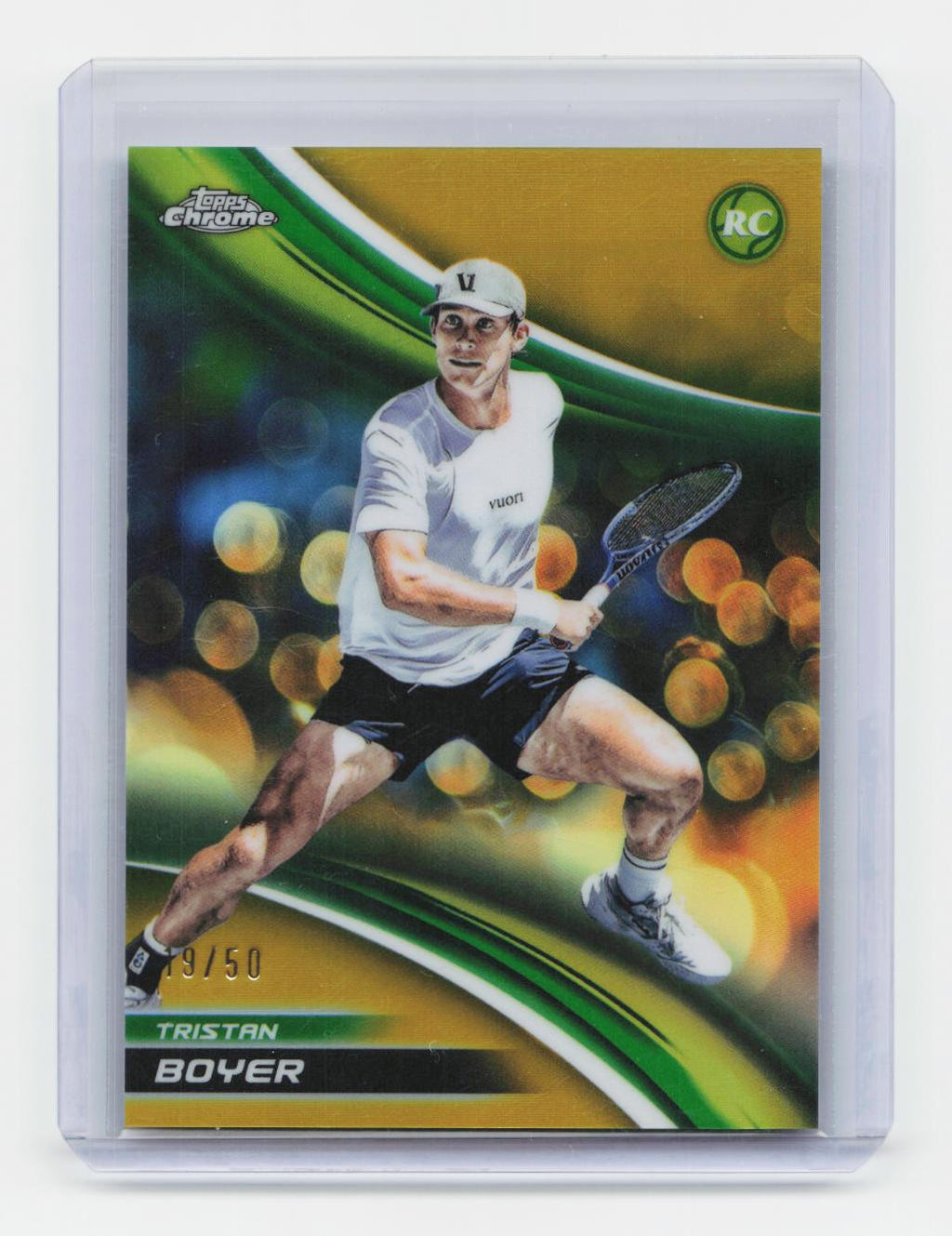 2025 Topps Chrome #184 Tristan Boyer Gold Refractor #/50