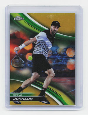2025 Topps Chrome #272 Steve Johnson Gold Refractor #/50