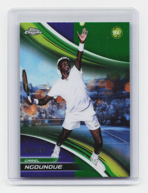 2025 Topps Chrome #61 Carel Ngounoue Purple/Green Refractor #/125