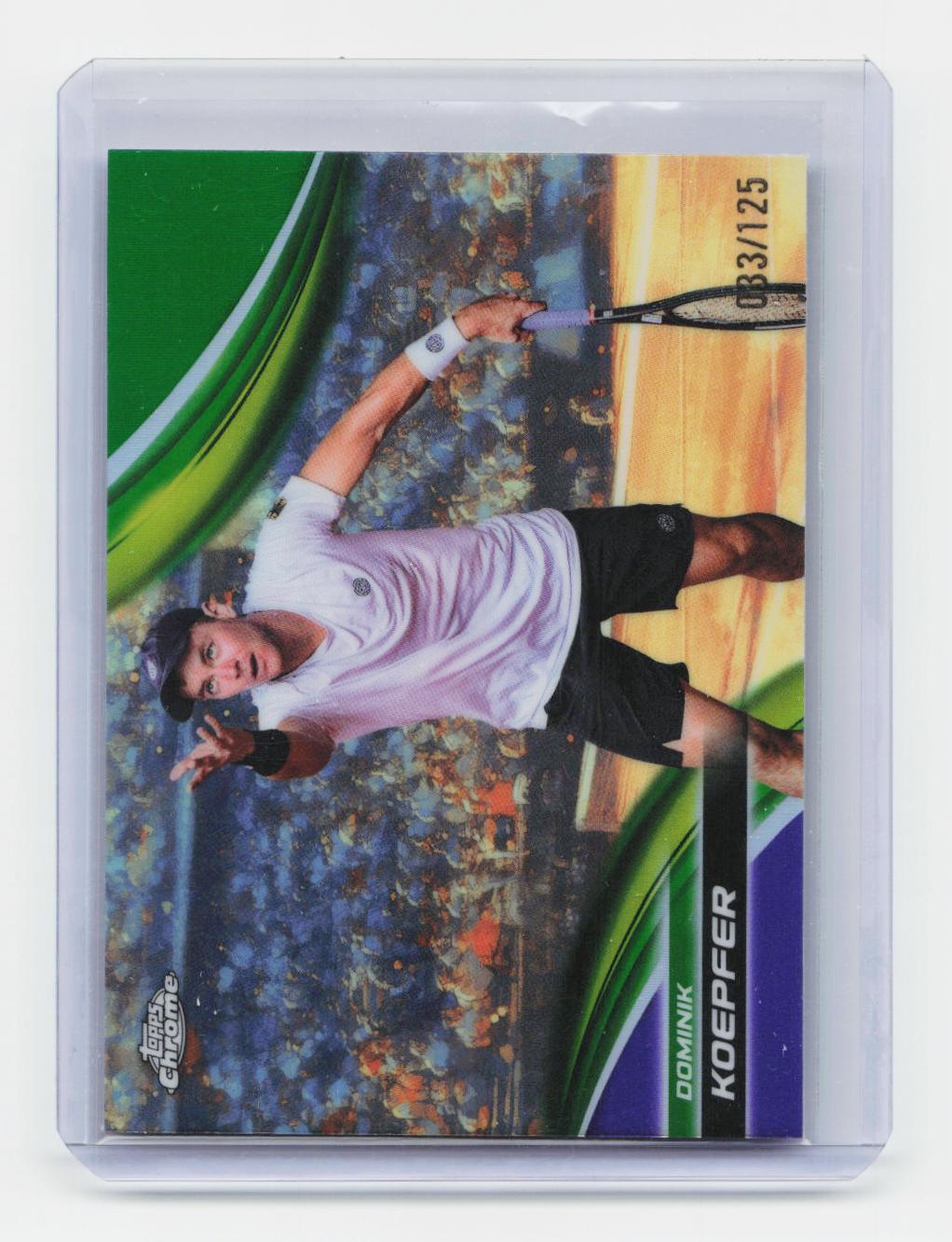 2025 Topps Chrome #111 Dominik Koepfer Purple/Green Refractor #/125