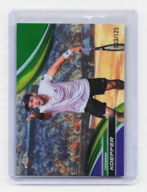 2025 Topps Chrome #111 Dominik Koepfer Purple/Green Refractor #/125