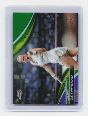 2025 Topps Chrome #23 Jelena Ostapenko Purple/Green Refractor #/125