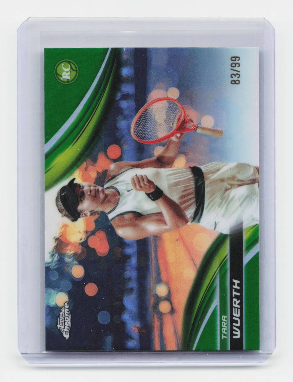 2025 Topps Chrome #253 Tara Wuerth Green Refractor #/99