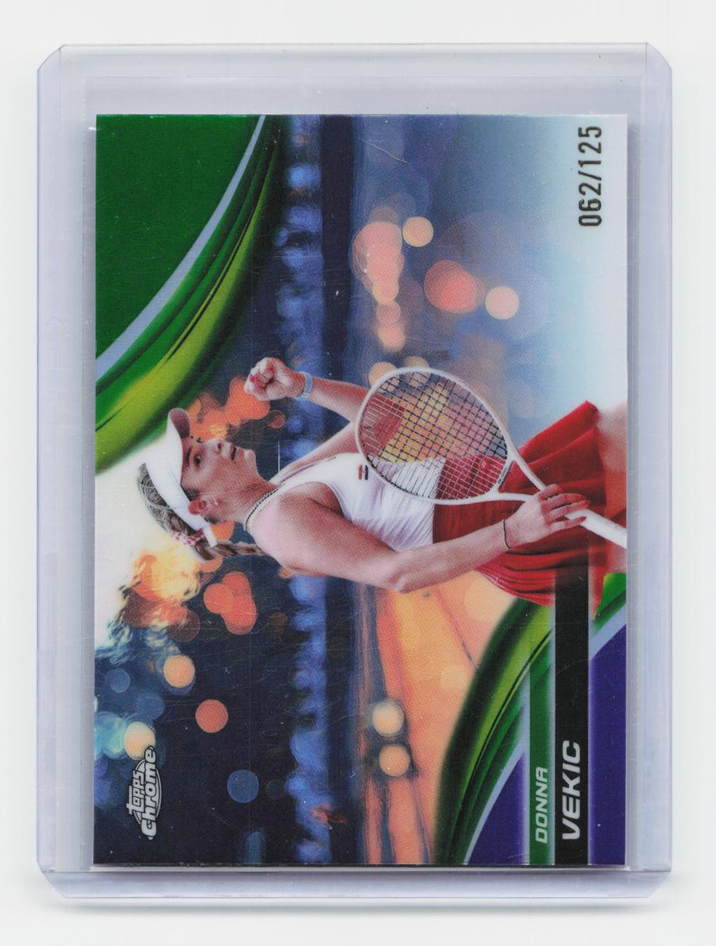 2025 Topps Chrome #31 Donna Vekic Green Refractor #/99