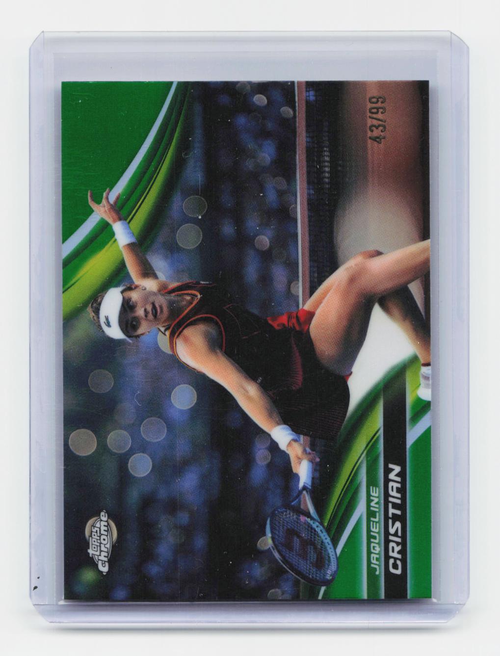 2025 Topps Chrome #101 Jaqueline Cristian Green Refractor #/99